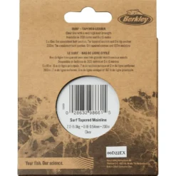 Berkley Nautil Surf Monofilament Tapered 0,23-0,57 Mm 200meter -Vistuig Winkel 1561408 back