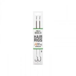 Korda Basix Hair Rigs Wide Gape Barbless Size 4