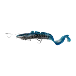 Savage Gear 3D LINE THRU BURBOT BLUE SILVER UV 36CM 216G