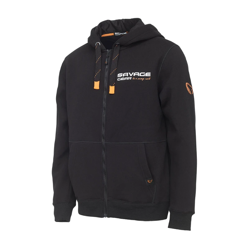 Savage Gear Urban Zip Hoodie Black Ink (XXL) 3 Savage Gear Urban Zip Hoodie Black Ink (XXL)