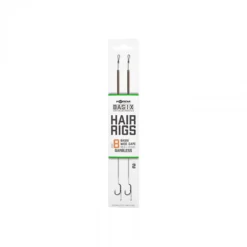 Korda Basix Hair Rigs Wide Gape Barbless Size 8