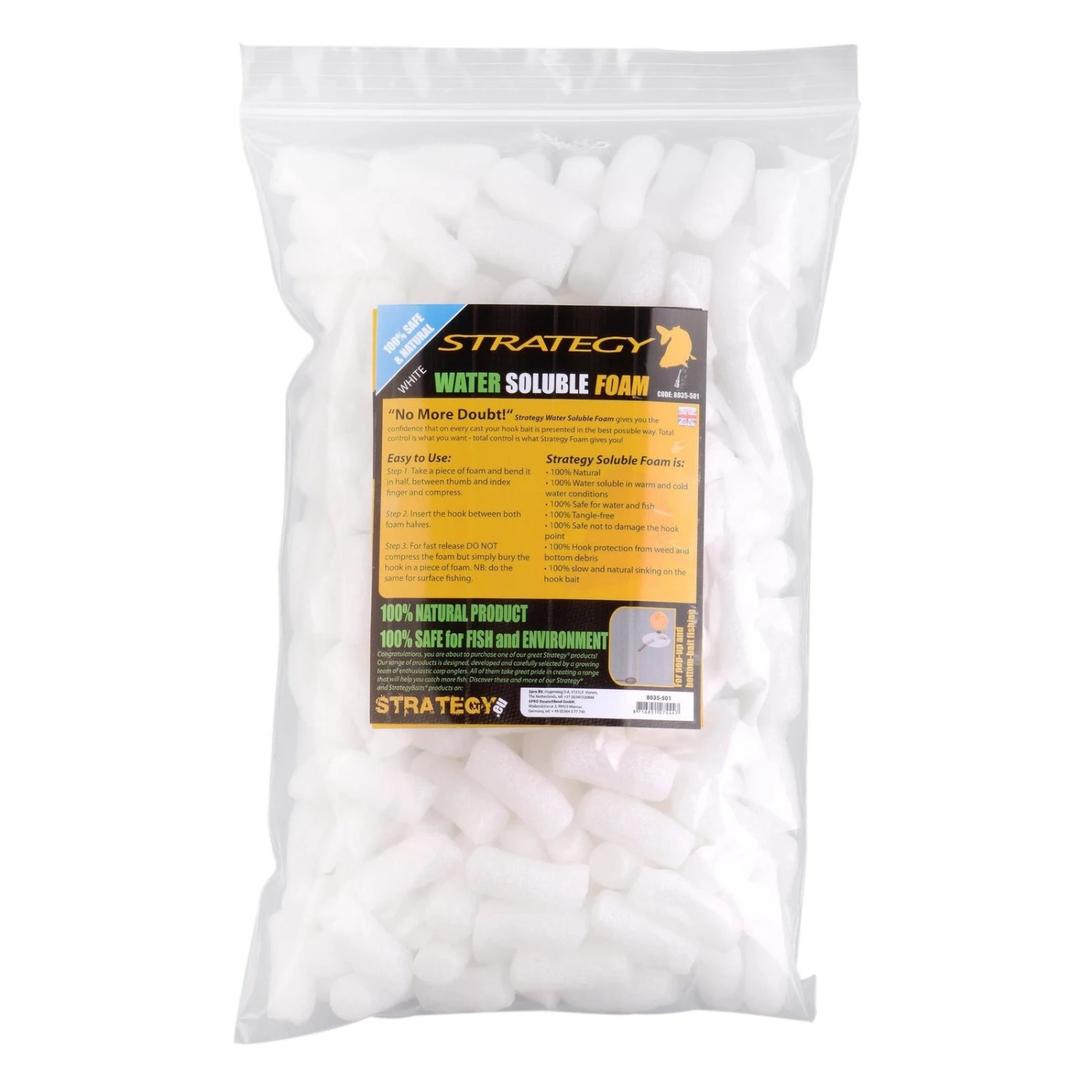 Spro Strategy Soluble Foam Chips White 3 Spro Strategy Soluble Foam Chips White - Afbeelding 2