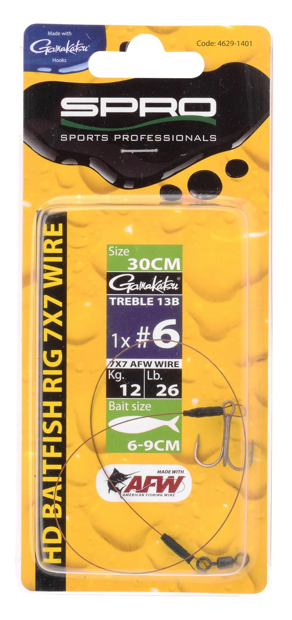 Spro Heavy Duty Baitfish Rig 7×7 30cm (#2) 3 Spro Heavy Duty Baitfish Rig 7×7 30cm (#2)