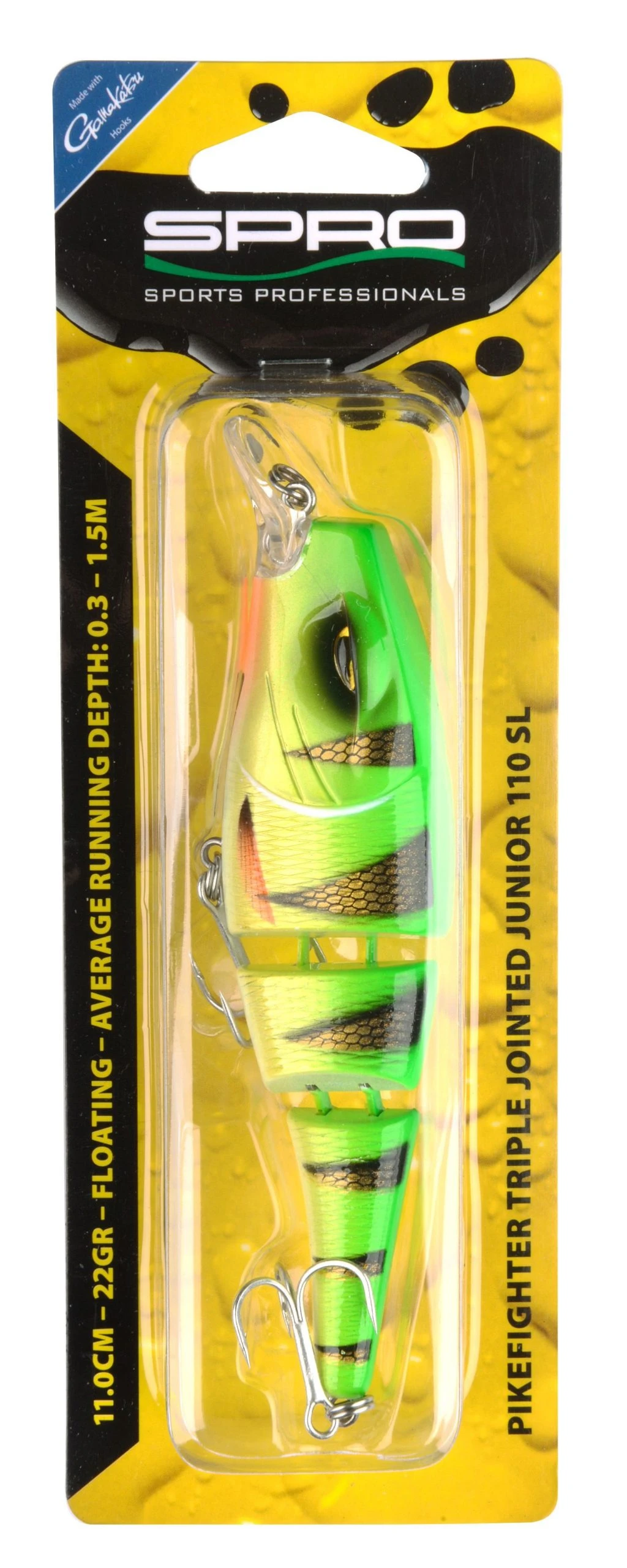 Spro PikeFighter Triple Jointed 110 SL , UV Perch 4 Spro PikeFighter Triple Jointed 110 SL , UV Perch - Afbeelding 2