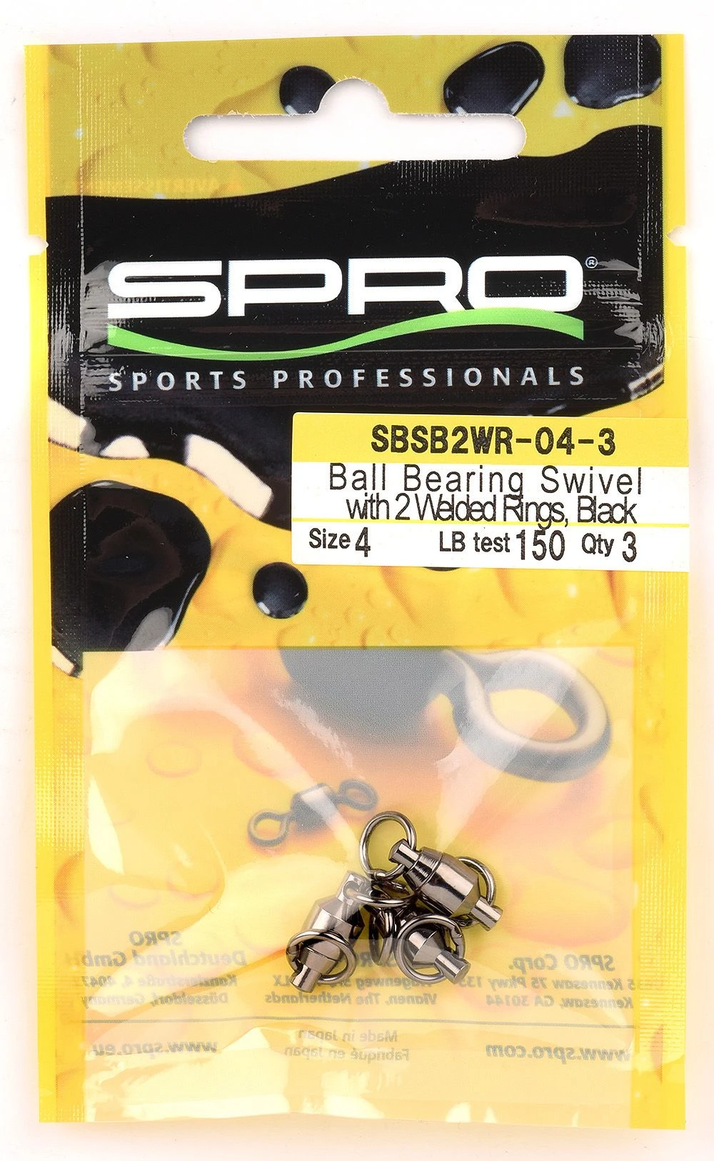 Spro Ball Bearing Swivel With 2 Welded Rings 420LB 4 Spro Ball Bearing Swivel With 2 Welded Rings 420LB - Afbeelding 2