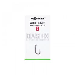 Korda Basix Wide Gape Size 8 Barbed