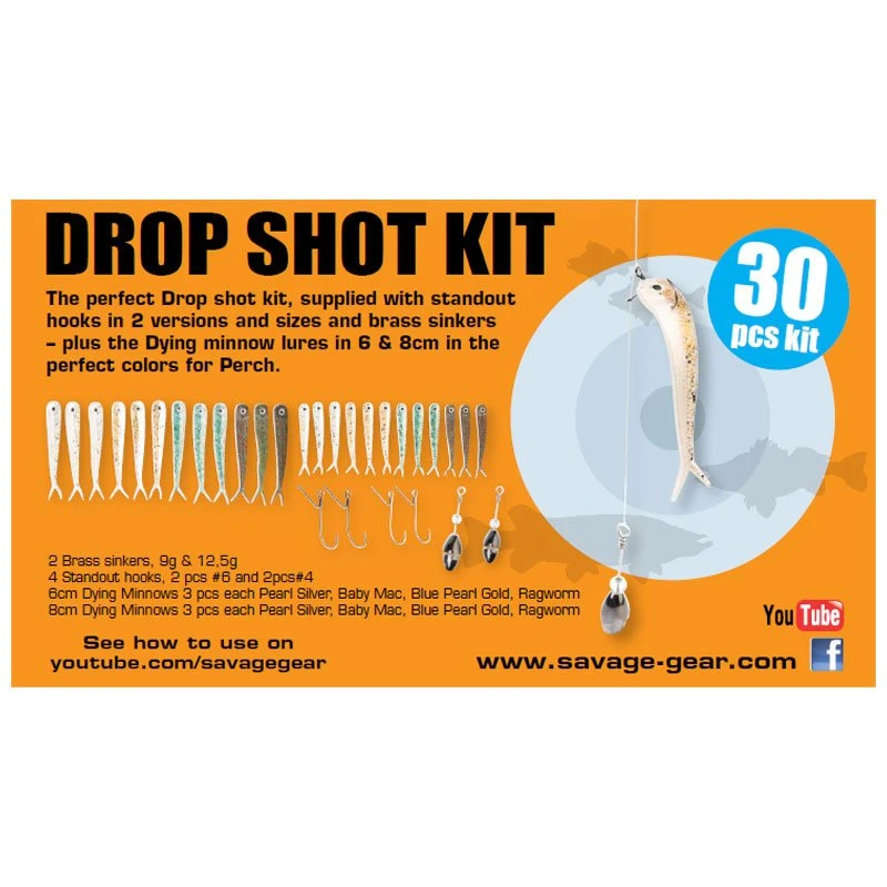 Savage Gear Drop Shot Kit 30 Pcs 3 Savage Gear Drop Shot Kit 30 Pcs