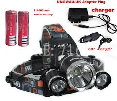 Hoofdlamp Power Led 3 Cree 5000 Lumen 5 Hoofdlamp Power Led 3 Cree 5000 Lumen - Afbeelding 3