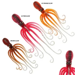 Savage Gear 3D Octopus 185gr 20cm UV Orange Glow 7 Savage Gear 3D Octopus 185gr 20cm UV Orange Glow -Vistuig Winkel products savage gear 3d octopus