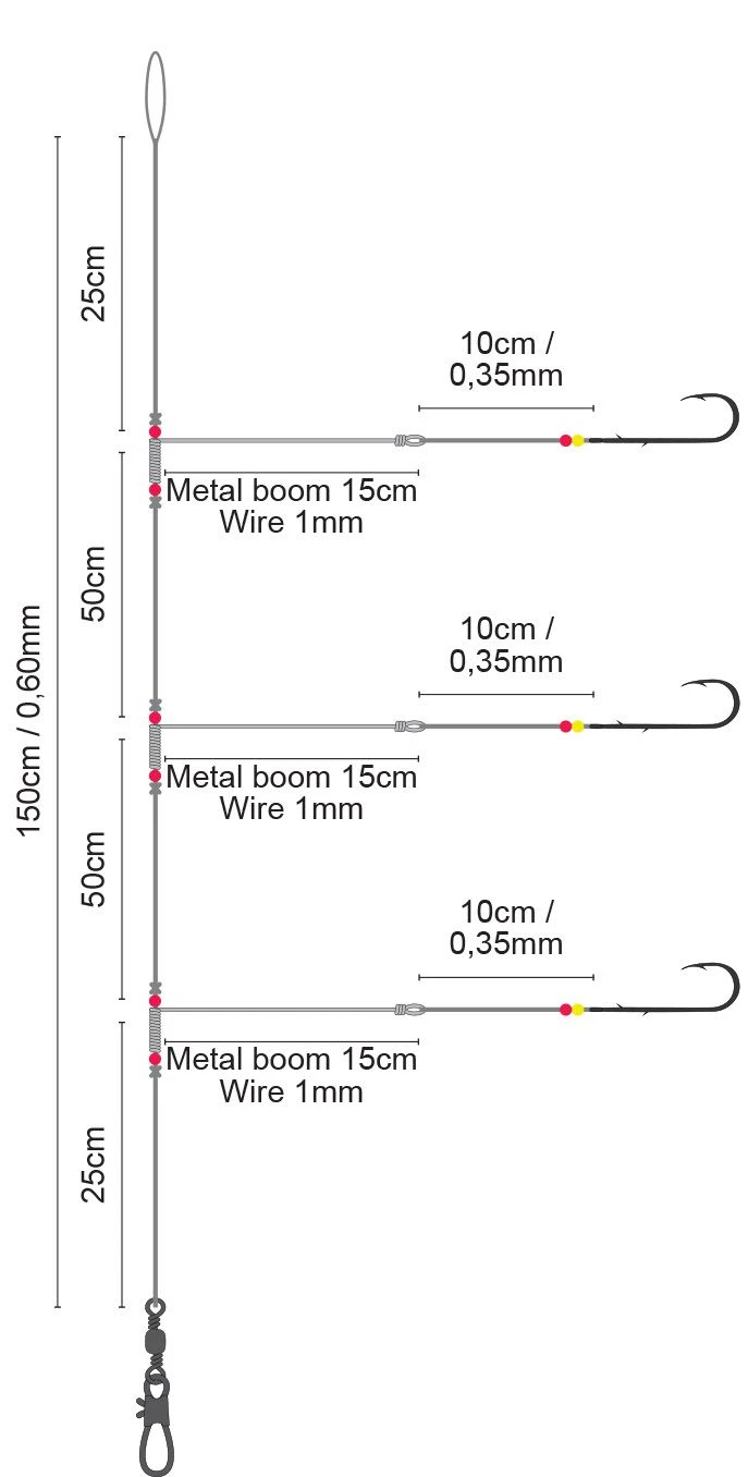 Spro 25 Salt Rig Metal Boom Worm #2 4 Spro 25 Salt Rig Metal Boom Worm #2 - Afbeelding 2