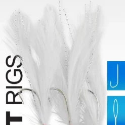 Spro 32 Salt Feather White Silver Rig 6 Haaks